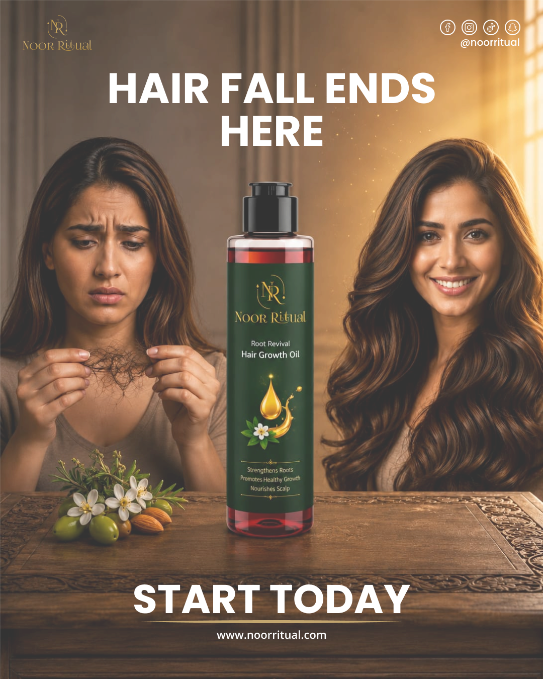 Noor Ritual Hair Oil – 100% Natural - Image 2